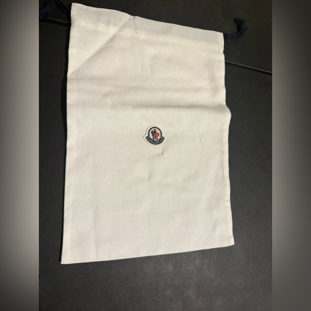Moncler White Shoes Dust Bag with Logo